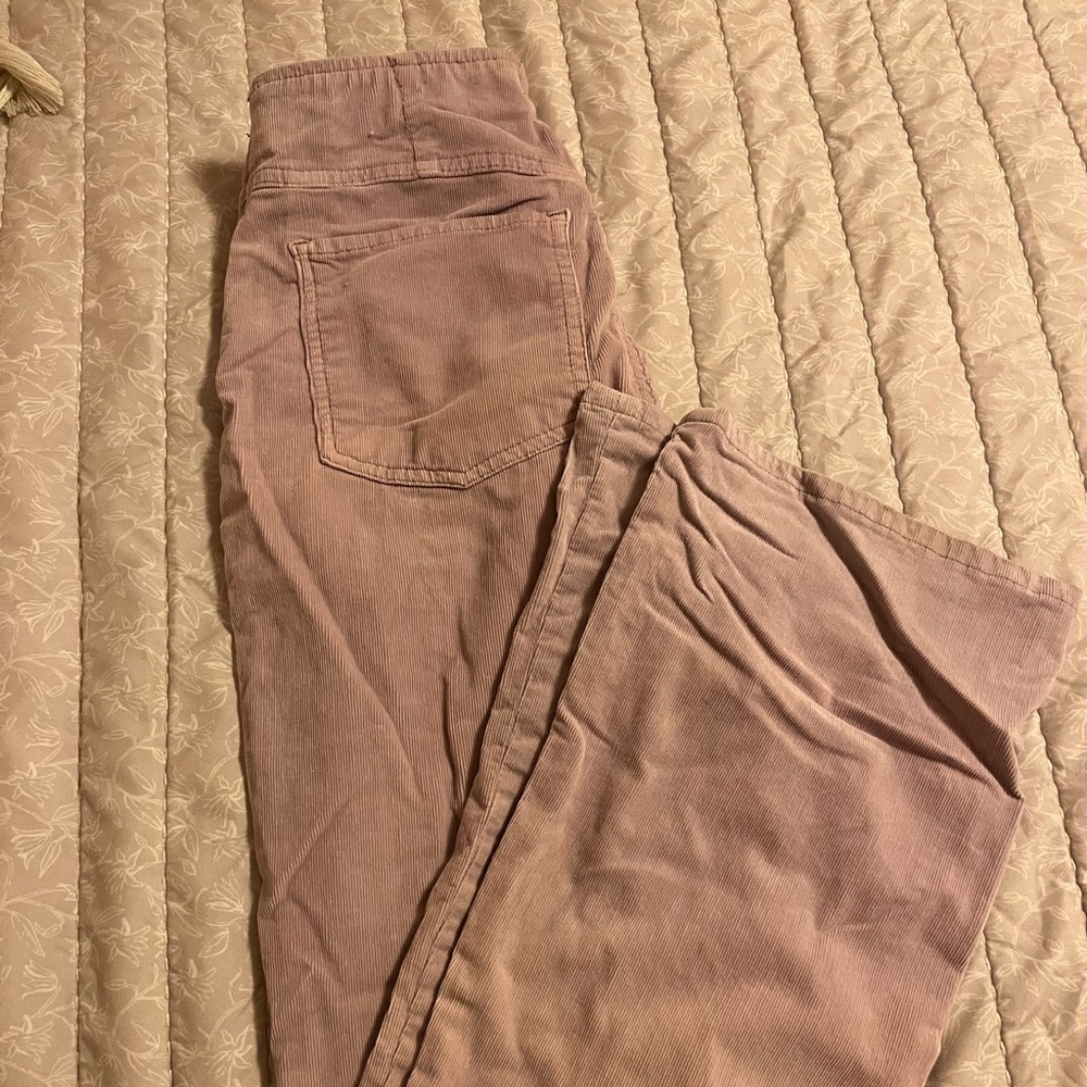 Lilac Corduroy Free People Flare Pants